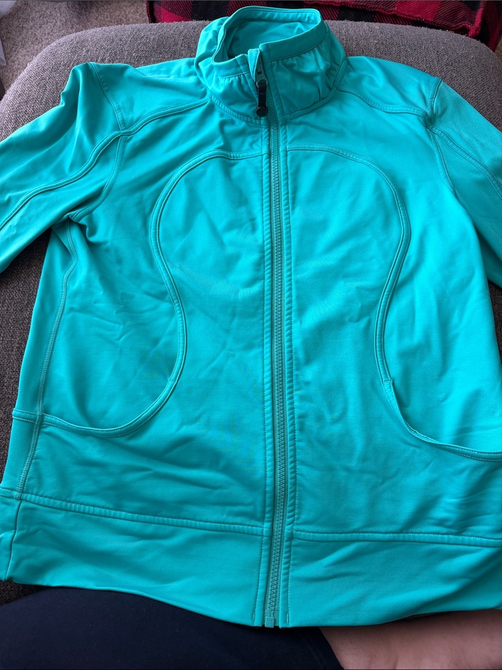 lululemon athletica turquoise full-zip jacket 2008-2010